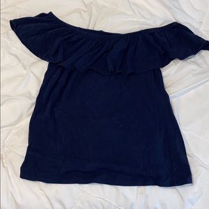 La Fortuna Off The Shoulder Top - Navy